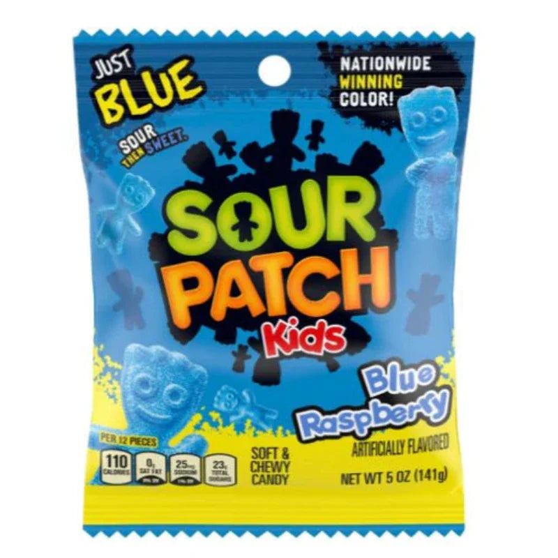 Sour Patch Kids Blue Raspberry 102g MHD: 19.10.2025