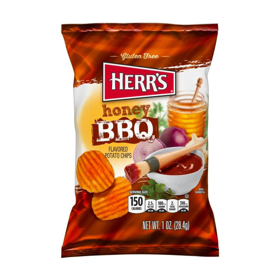Herr's Honey BBQ, 28g Packung Chips