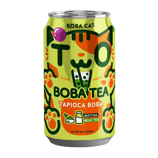 BOBA Cat - Tapioca BoBa Matcha Milk Tea 315ml