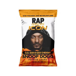 Rap Snacks Snoop Dogg O.G. Bar-B-Que Cheddar Chips 71g