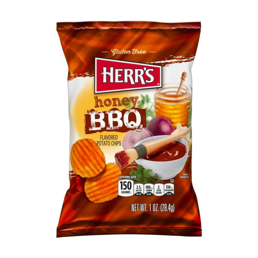 Herr's Honey BBQ, 28g Packung Chips
