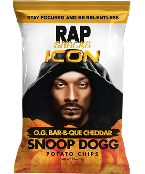 Rap Snacks Snoop Dogg O.G. Bar-B-Que Cheddar Chips 71g